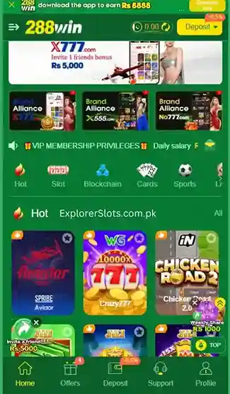 288Win Game Download - Games Included - ExplorerSlots.com.pk