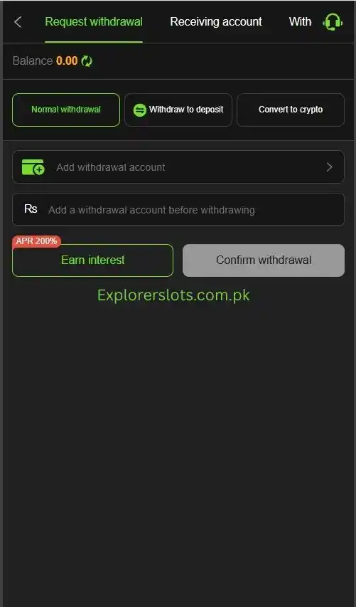 5R Game - Withdraw - explorerslots.com.pk