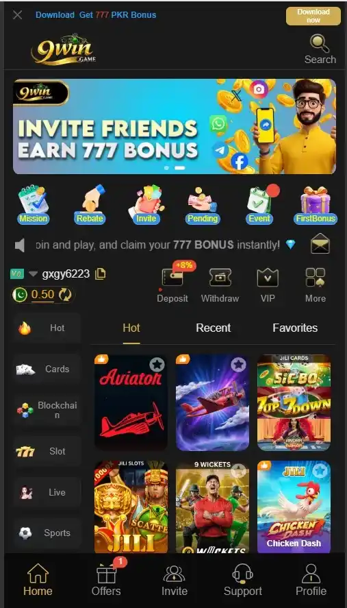 9Win Game Download - Games Included - explorerslots.com.pk